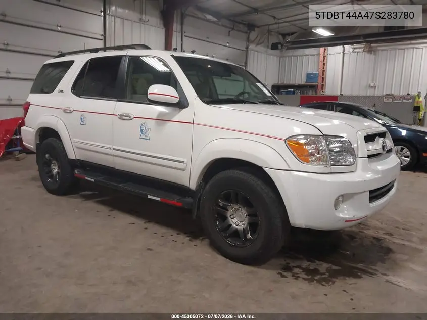 2007 Toyota Sequoia Sr5 V8 VIN: 5TDBT44A47S283780 Lot: 45305072