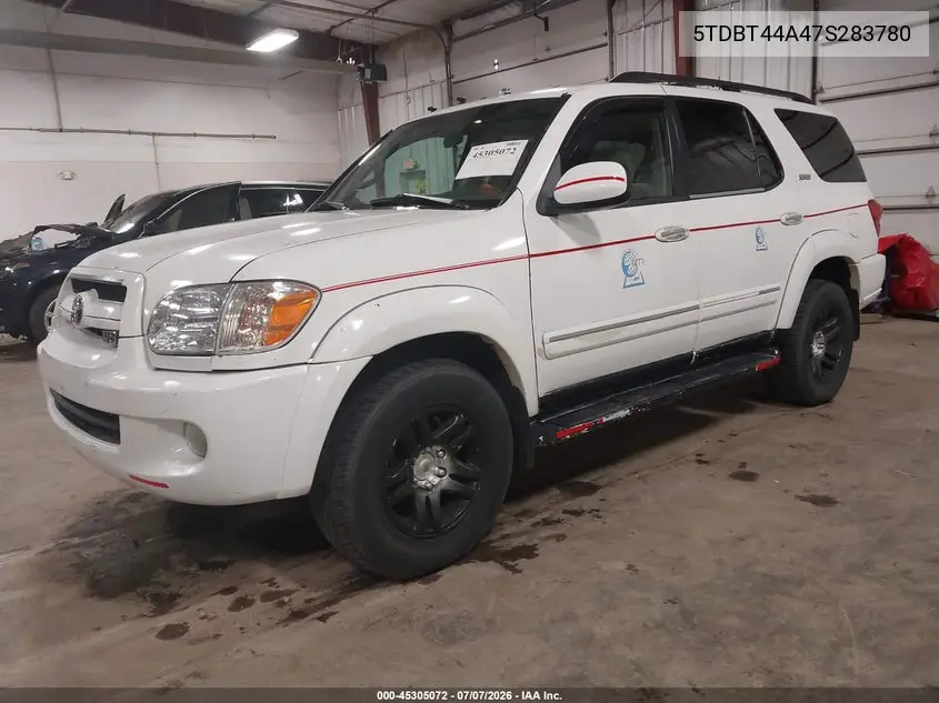2007 Toyota Sequoia Sr5 V8 VIN: 5TDBT44A47S283780 Lot: 45305072