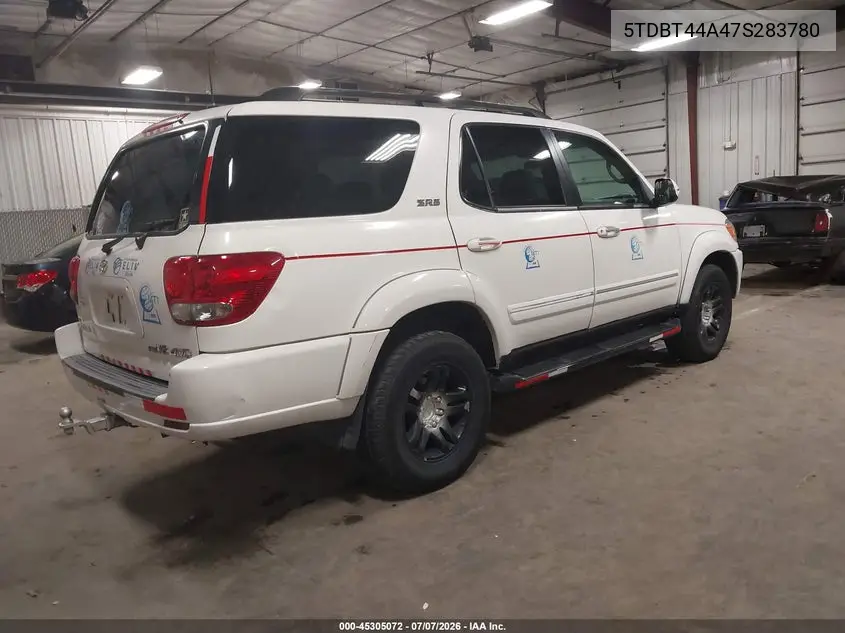 2007 Toyota Sequoia Sr5 V8 VIN: 5TDBT44A47S283780 Lot: 45305072