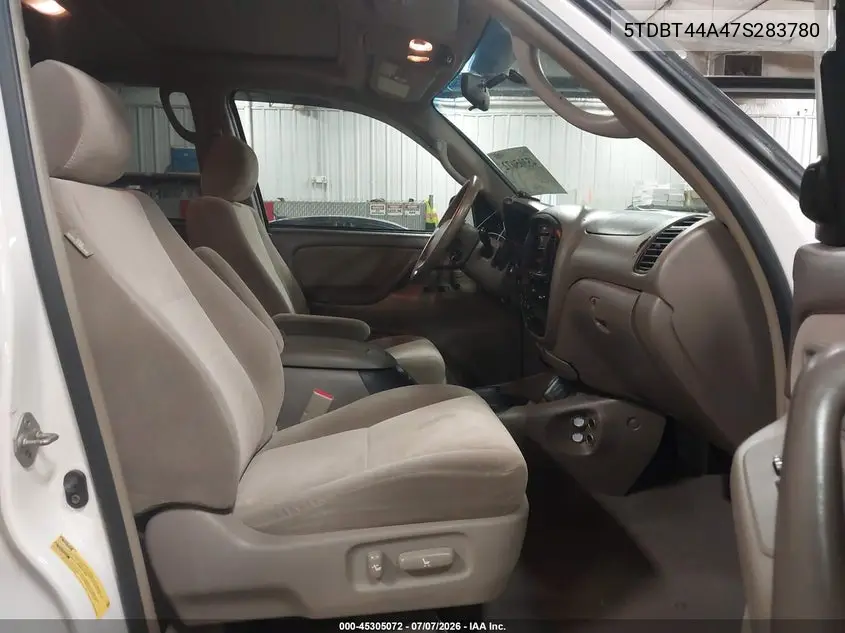 2007 Toyota Sequoia Sr5 V8 VIN: 5TDBT44A47S283780 Lot: 45305072