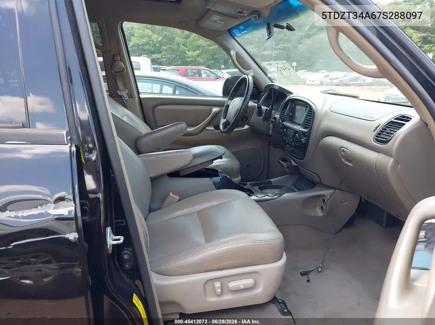 2007 Toyota Sequoia Sr5 V8 VIN: 5TDZT34A67S288097 Lot: 45412073