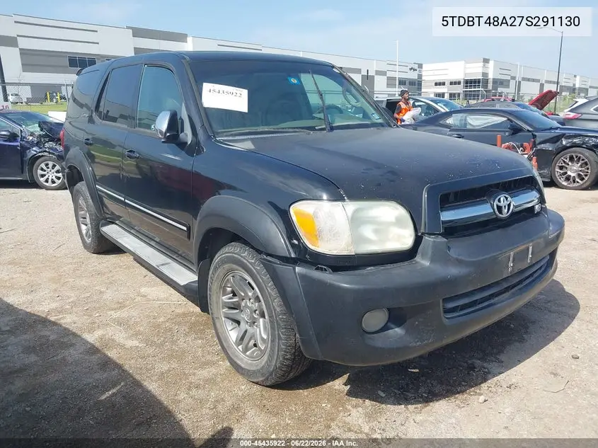 2007 Toyota Sequoia Limited V8 VIN: 5TDBT48A27S291130 Lot: 45435922