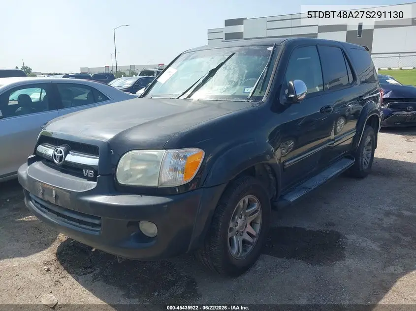 2007 Toyota Sequoia Limited V8 VIN: 5TDBT48A27S291130 Lot: 45435922