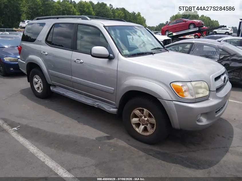 2007 Toyota Sequoia Sr5 VIN: 5TDBT44A27S284586 Lot: 45585029