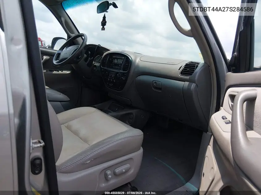 2007 Toyota Sequoia Sr5 VIN: 5TDBT44A27S284586 Lot: 45585029