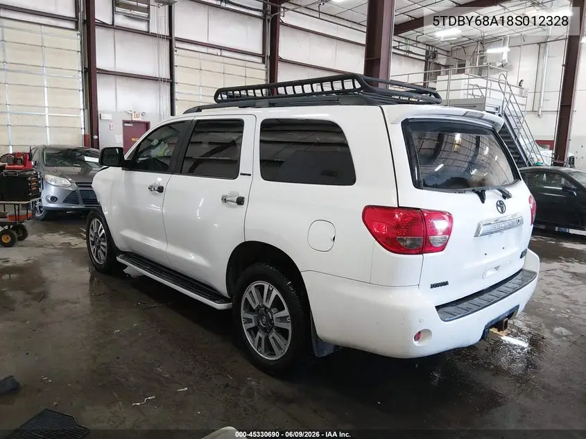 2008 Toyota Sequoia Limited 5.7L V8 VIN: 5TDBY68A18S012328 Lot: 45330690
