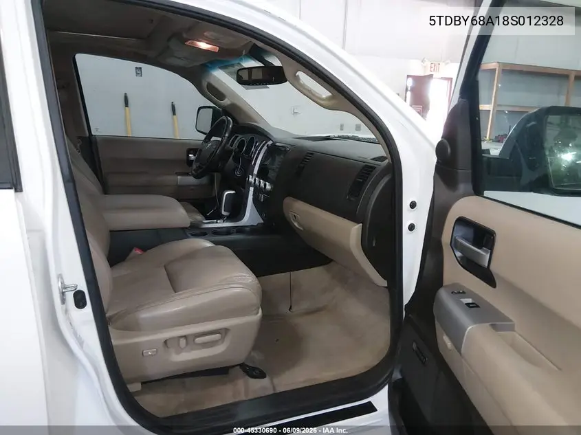 2008 Toyota Sequoia Limited 5.7L V8 VIN: 5TDBY68A18S012328 Lot: 45330690