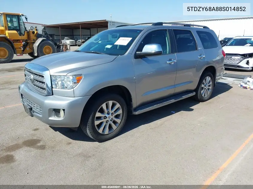 2008 Toyota Sequoia Limited 5.7L V8 VIN: 5TDZY68A88S014852 Lot: 45480691