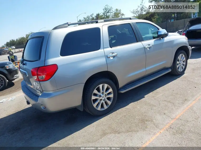2008 Toyota Sequoia Limited 5.7L V8 VIN: 5TDZY68A88S014852 Lot: 45480691