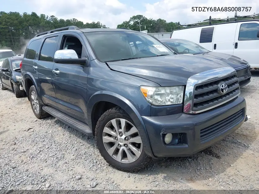 2008 Toyota Sequoia Limited 5.7L V8 VIN: 5TDZY68A68S008757 Lot: 45486361