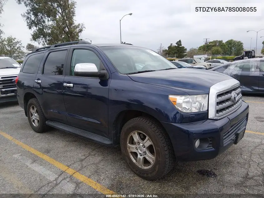 2008 Toyota Sequoia Limited 5.7L V8 VIN: 5TDZY68A78S008055 Lot: 45527142