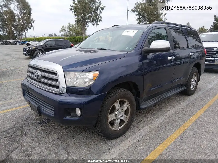 2008 Toyota Sequoia Limited 5.7L V8 VIN: 5TDZY68A78S008055 Lot: 45527142