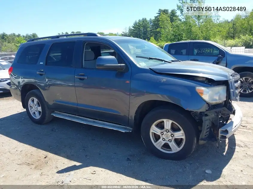 2010 Toyota Sequoia Sr5 5.7L V8 VIN: 5TDBY5G14AS028489 Lot: 45339840