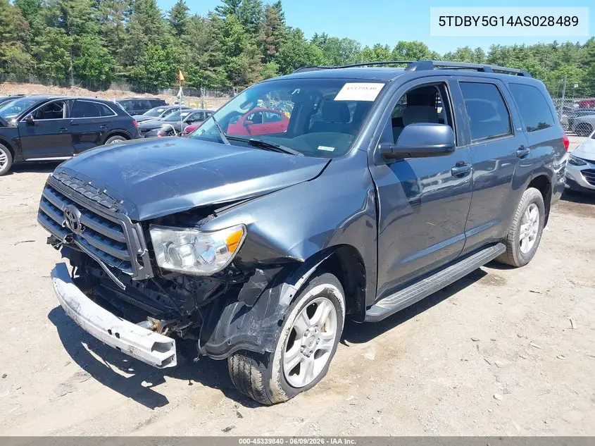 2010 Toyota Sequoia Sr5 5.7L V8 VIN: 5TDBY5G14AS028489 Lot: 45339840