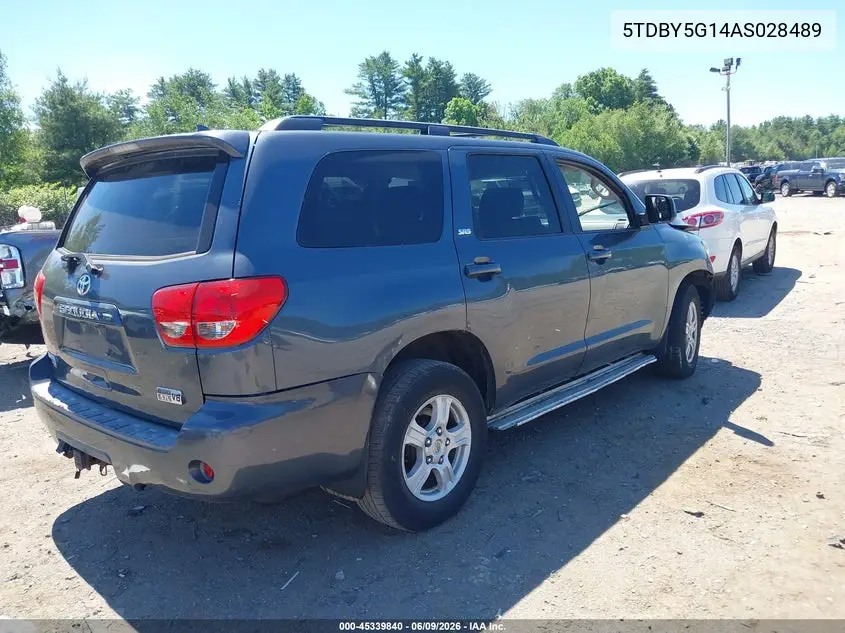2010 Toyota Sequoia Sr5 5.7L V8 VIN: 5TDBY5G14AS028489 Lot: 45339840