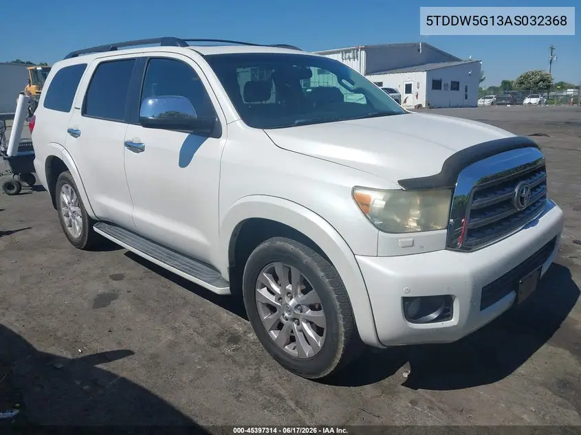 2010 Toyota Sequoia Platinum 5.7L V8 VIN: 5TDDW5G13AS032368 Lot: 45397314