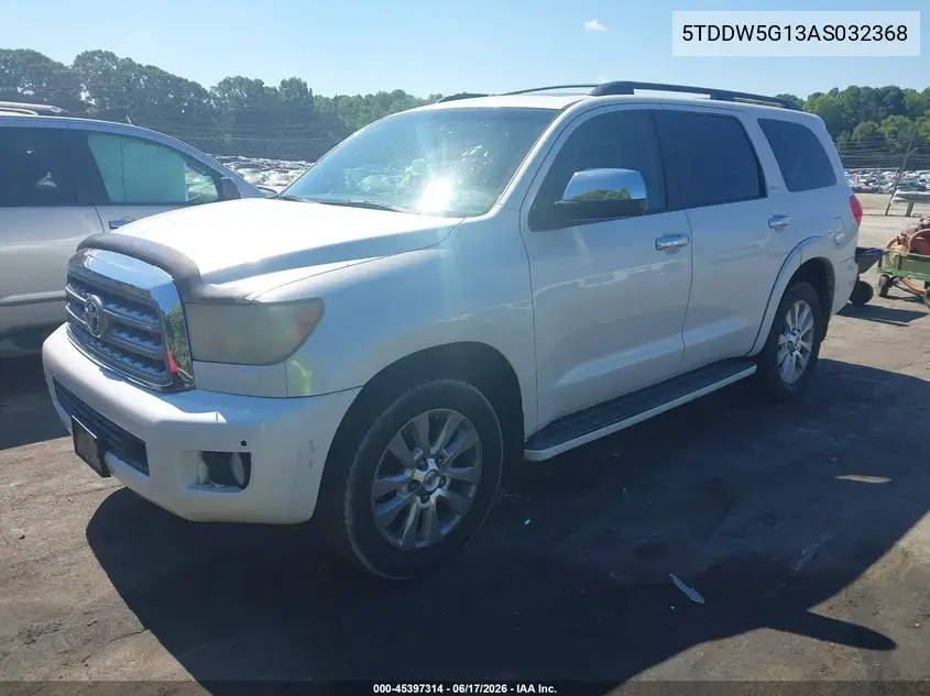2010 Toyota Sequoia Platinum 5.7L V8 VIN: 5TDDW5G13AS032368 Lot: 45397314