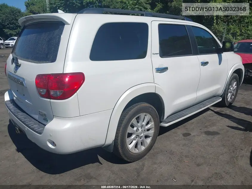 2010 Toyota Sequoia Platinum 5.7L V8 VIN: 5TDDW5G13AS032368 Lot: 45397314