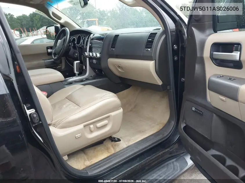 2010 Toyota Sequoia Limited 5.7L V8 VIN: 5TDJW5G11AS026006 Lot: 45441120