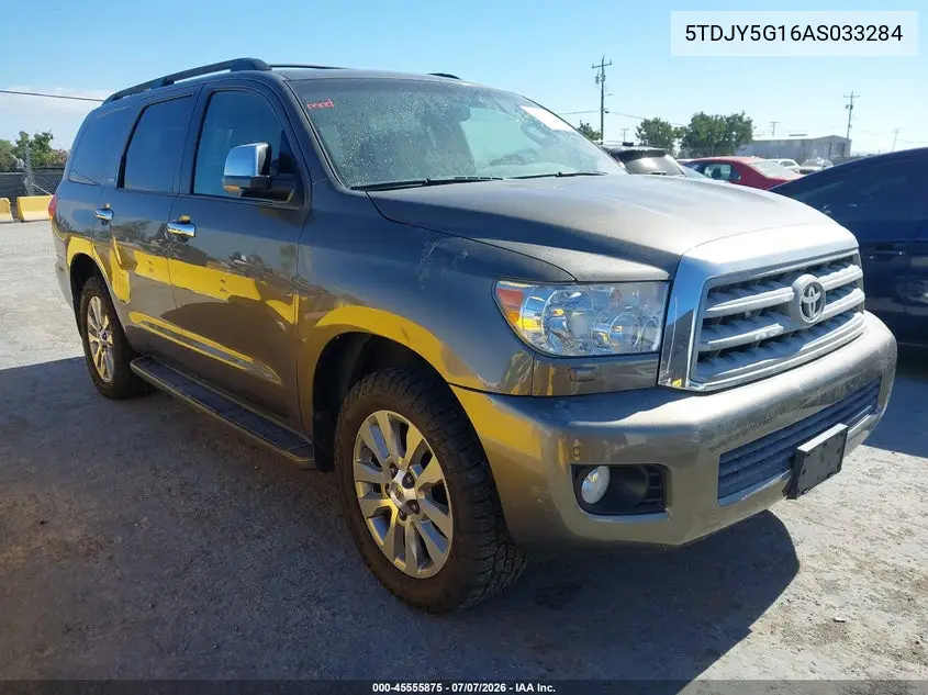 2010 Toyota Sequoia Limited 5.7L V8 VIN: 5TDJY5G16AS033284 Lot: 45555875