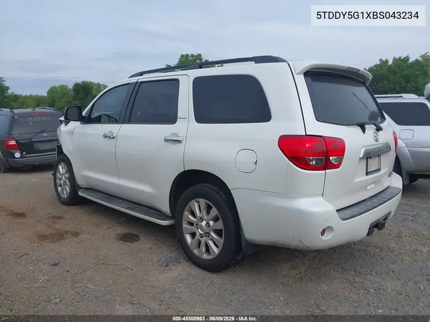 2011 Toyota Sequoia Platinum 5.7L V8 VIN: 5TDDY5G1XBS043234 Lot: 45300963