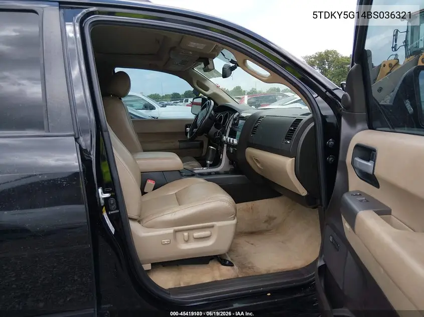2011 Toyota Sequoia Limited 5.7L V8 VIN: 5TDKY5G14BS036321 Lot: 45419103