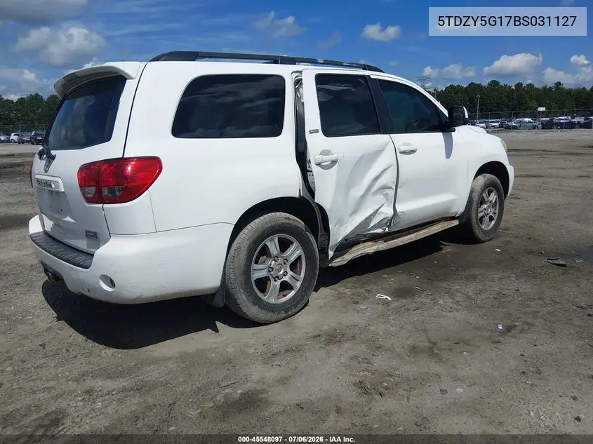 2011 Toyota Sequoia Sr5 5.7L V8 VIN: 5TDZY5G17BS031127 Lot: 45548097