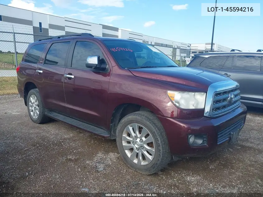 2011 Toyota Sequoia VIN: 5TDDW5G15BS042594 Lot: 45594216