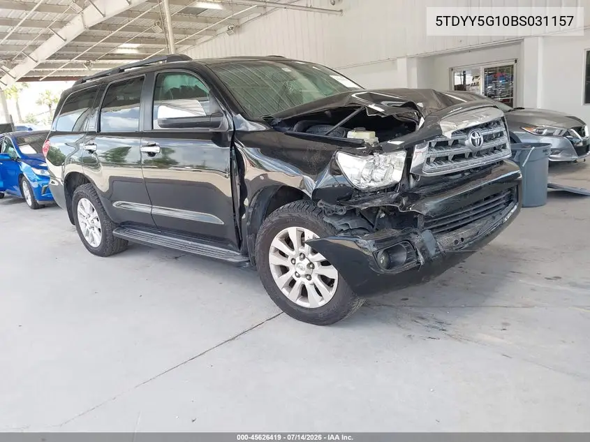 2011 Toyota Sequoia Platinum 5.7L V8 VIN: 5TDYY5G10BS031157 Lot: 45626419