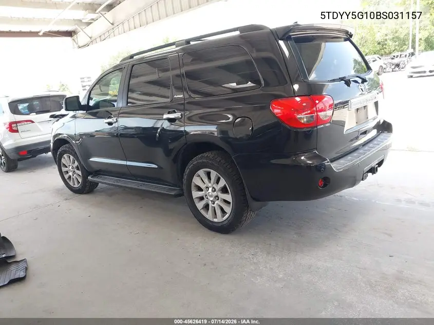 2011 Toyota Sequoia Platinum 5.7L V8 VIN: 5TDYY5G10BS031157 Lot: 45626419