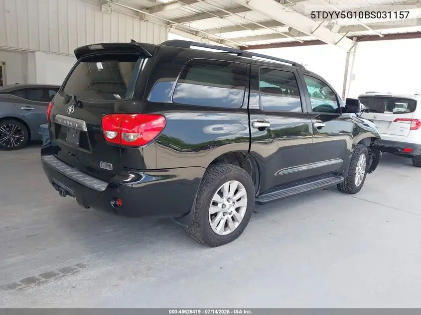 2011 Toyota Sequoia Platinum 5.7L V8 VIN: 5TDYY5G10BS031157 Lot: 45626419