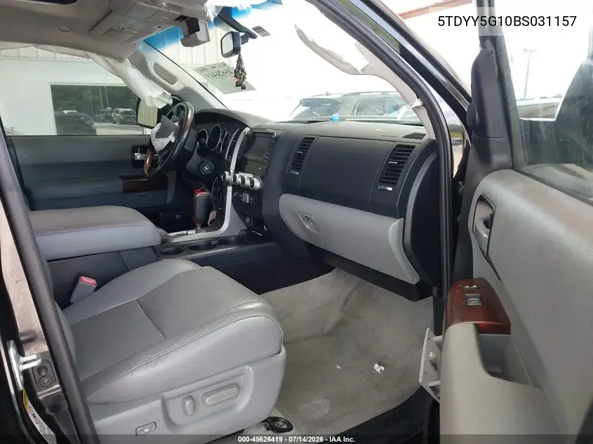 2011 Toyota Sequoia Platinum 5.7L V8 VIN: 5TDYY5G10BS031157 Lot: 45626419