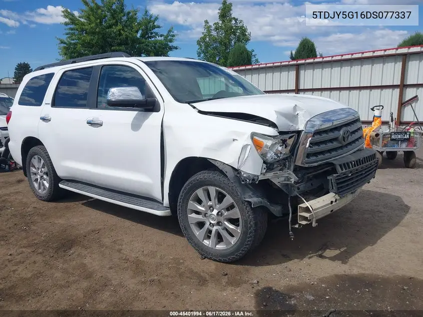 2013 Toyota Sequoia Limited 5.7L V8 VIN: 5TDJY5G16DS077337 Lot: 45401994