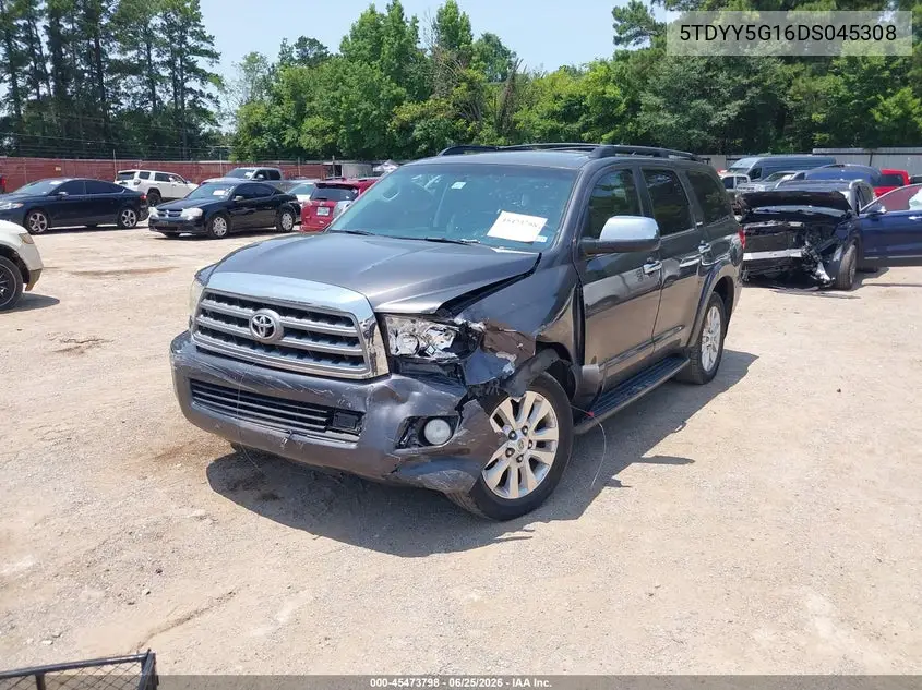 2013 Toyota Sequoia Platinum 5.7L V8 VIN: 5TDYY5G16DS045308 Lot: 45473798