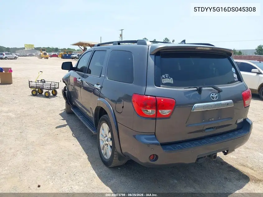 2013 Toyota Sequoia Platinum 5.7L V8 VIN: 5TDYY5G16DS045308 Lot: 45473798