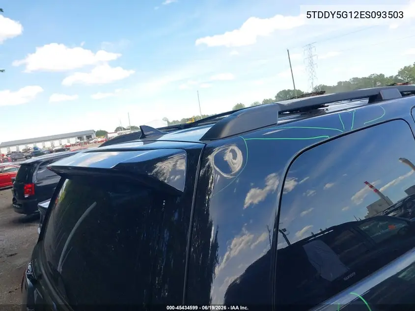 2014 Toyota Sequoia Platinum 5.7L V8 VIN: 5TDDY5G12ES093503 Lot: 45434599