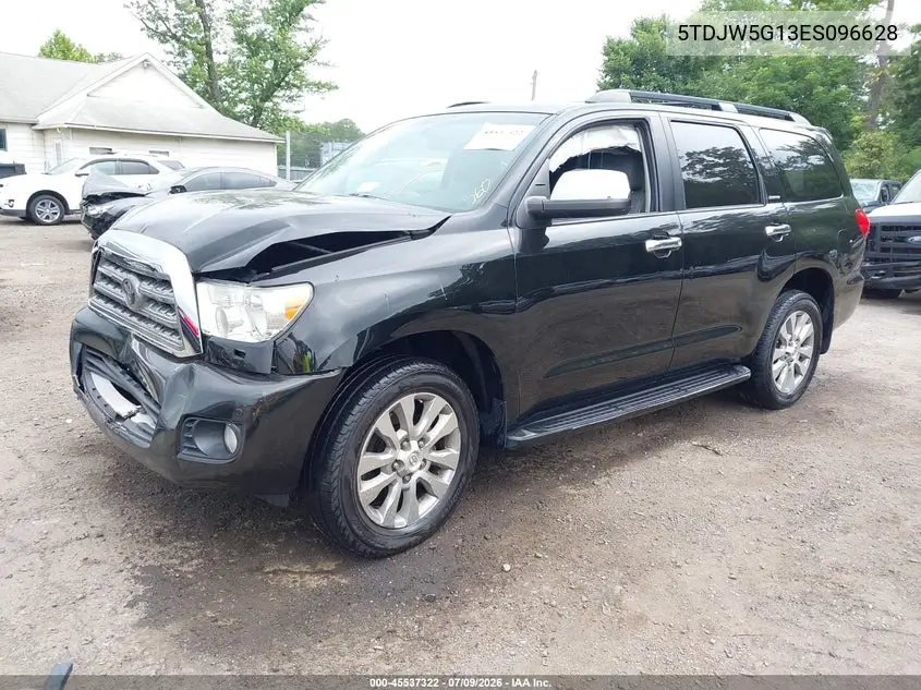 2014 Toyota Sequoia Limited 5.7L V8 VIN: 5TDJW5G13ES096628 Lot: 45537322