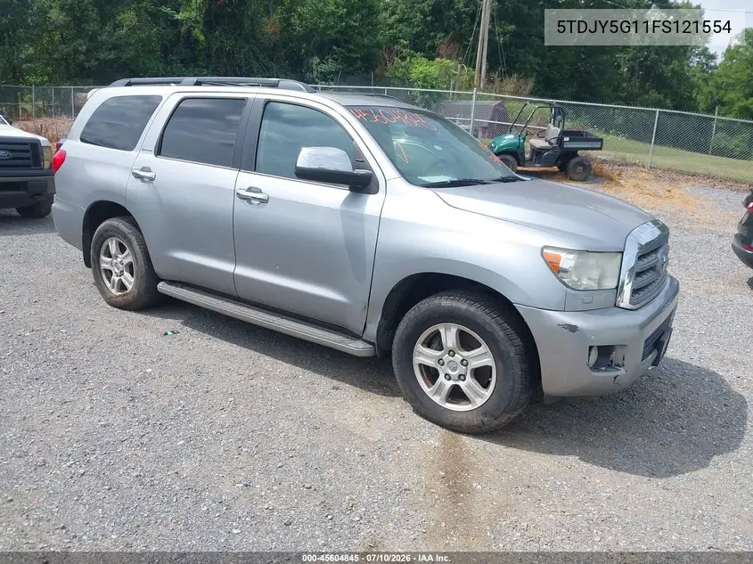 2015 Toyota Sequoia Limited 5.7L V8 VIN: 5TDJY5G11FS121554 Lot: 45604845