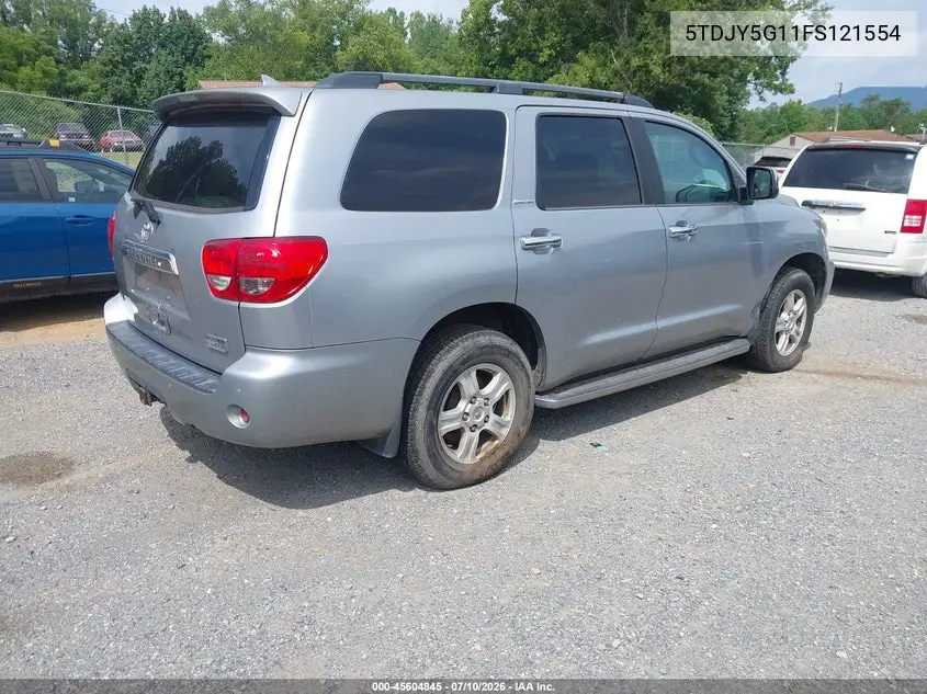 2015 Toyota Sequoia Limited 5.7L V8 VIN: 5TDJY5G11FS121554 Lot: 45604845