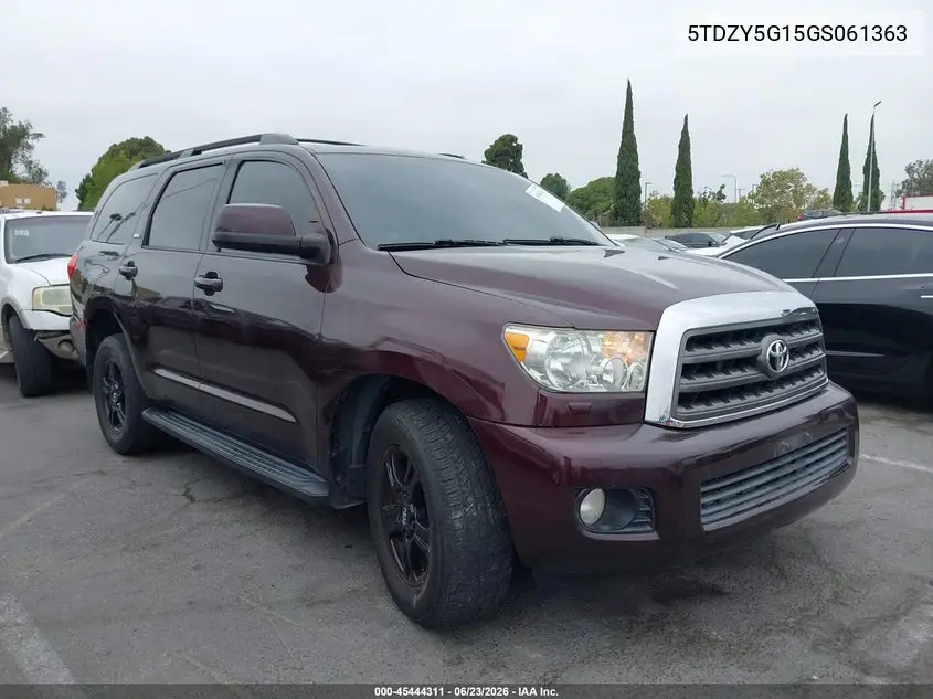 2016 Toyota Sequoia Sr5 5.7L V8 VIN: 5TDZY5G15GS061363 Lot: 45444311