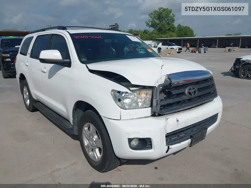 2016 Toyota Sequoia Sr5 5.7L V8 VIN: 5TDZY5G1XGS061097 Lot: 45454062
