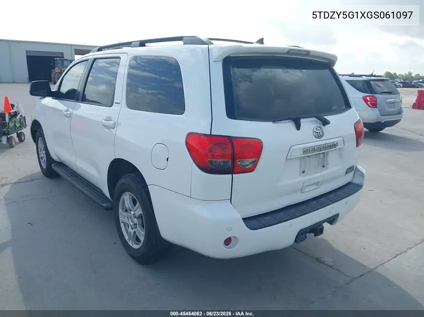 2016 Toyota Sequoia Sr5 5.7L V8 VIN: 5TDZY5G1XGS061097 Lot: 45454062