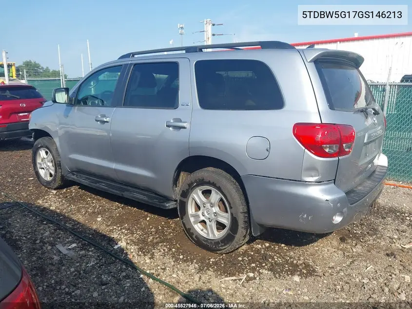 2016 Toyota Sequoia Sr5 5.7L V8 VIN: 5TDBW5G17GS146213 Lot: 45527946