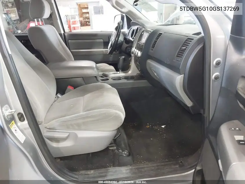 2016 Toyota Sequoia Sr5 5.7L V8 VIN: 5TDBW5G10GS137269 Lot: 45594364
