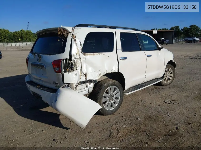 2016 Toyota Sequoia Platinum 5.7L V8 VIN: 5TDDW5G19GS133150 Lot: 45615636