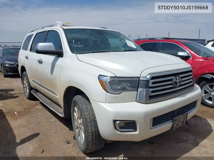 2018 Toyota Sequoia Platinum VIN: 5TDDY5G10JS159668 Lot: 45495720