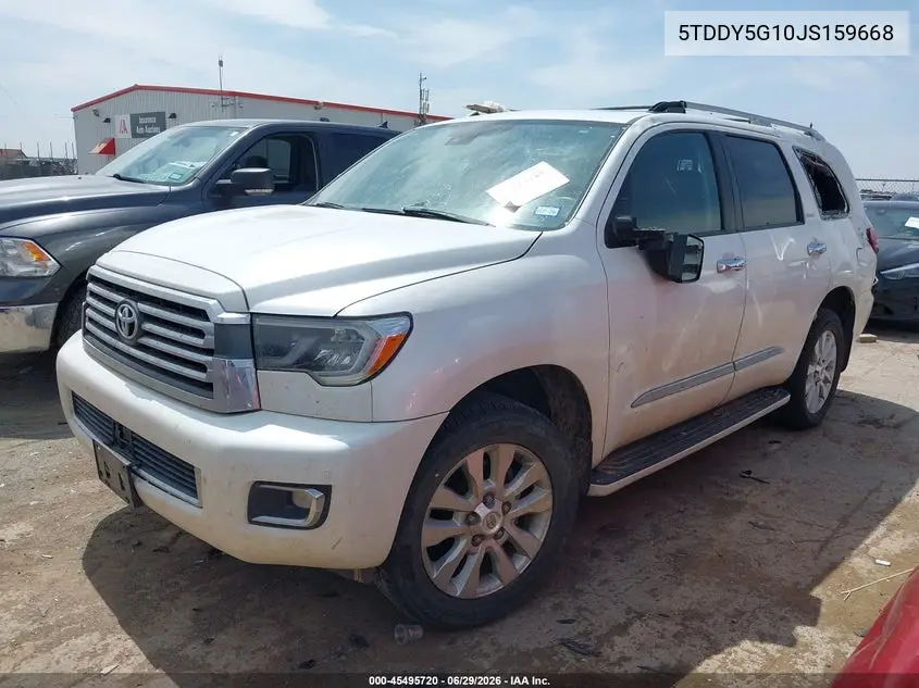 2018 Toyota Sequoia Platinum VIN: 5TDDY5G10JS159668 Lot: 45495720