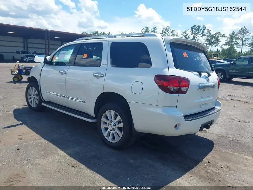 2018 Toyota Sequoia Platinum VIN: 5TDDY5G18JS162544 Lot: 45549971