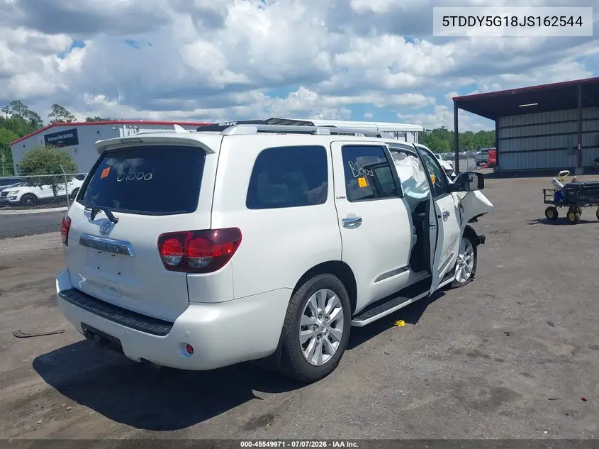 2018 Toyota Sequoia Platinum VIN: 5TDDY5G18JS162544 Lot: 45549971