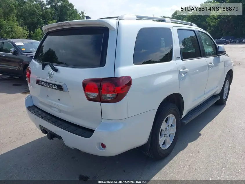 2022 Toyota Sequoia Sr5 VIN: 5TDAY5B14NS188879 Lot: 45325334